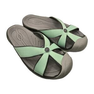 Keen Bali TG Slide Womens Sandals Size 10 US 40.5 EU Lichen/Steel Grey